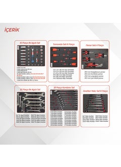 Movable Wheeled Tool Cabinet Tool Trolley 6 Drawers Locked Eco 74 Pieces Red Full - pzsku/Z88289ACFAFF5AA370316Z/45/_/1740601463/d02a24b9-29c6-49bf-b2b7-3453d7588cd4