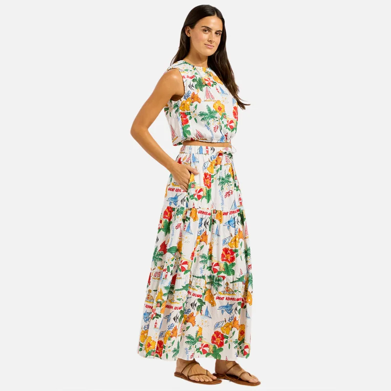 Seafolly  Viva Vacation Drawcord Waist Top - Women for Women | Best Price UAE