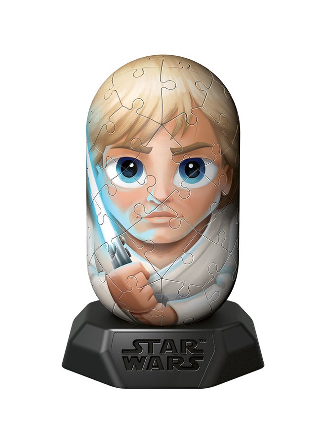 Ravensburger بازل هيلكيز ستار وورز لوك سكاي ووكر ثلاثي الأبعاد - 54 قطعة نموذج كبسولة بلاستيكية، 12.1 سم ارتفاع مع قاعدة، تجميع سهل مرقم، لا حاجة للصمغ | 12001013‑5 - Image 2
