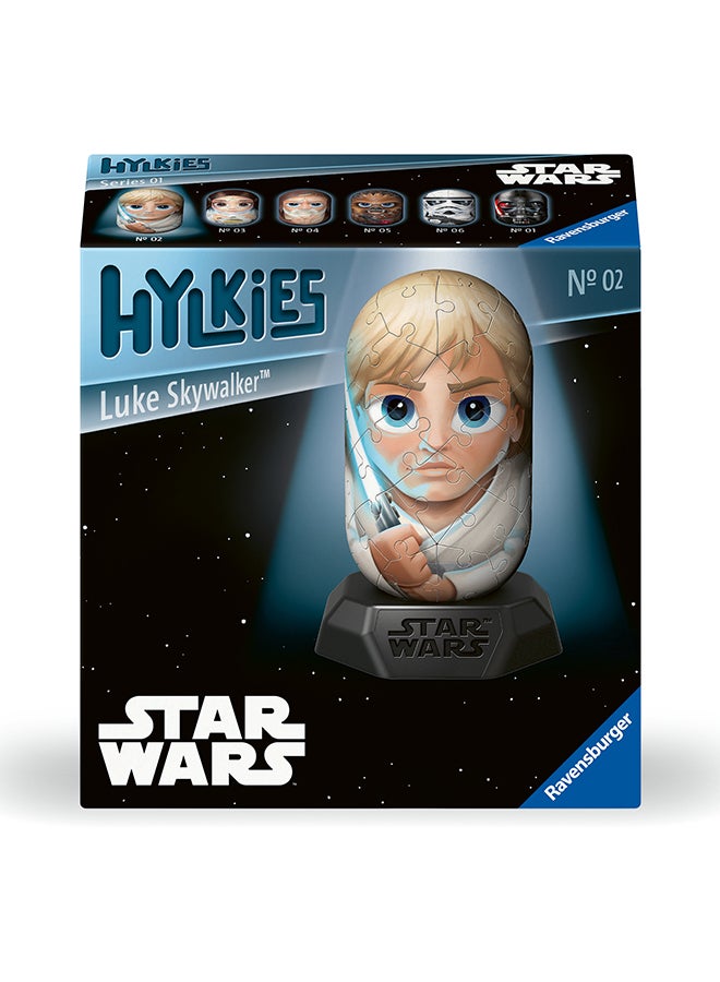Ravensburger بازل هيلكيز ستار وورز لوك سكاي ووكر ثلاثي الأبعاد - 54 قطعة نموذج كبسولة بلاستيكية، 12.1 سم ارتفاع مع قاعدة، تجميع سهل مرقم، لا حاجة للصمغ | 12001013‑5 - Image 1