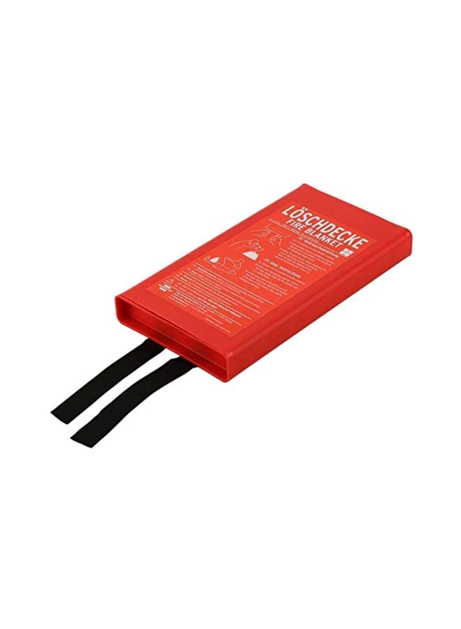 NIBEMINENT Loschdecke Fire Blanket Red 120x120centimeter  - Image 2