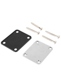 Thoraya Guitar Neck Plate Metal Shim 4 Holes Reinforcement Board Instrument Accessory for Replacement  - Image 1