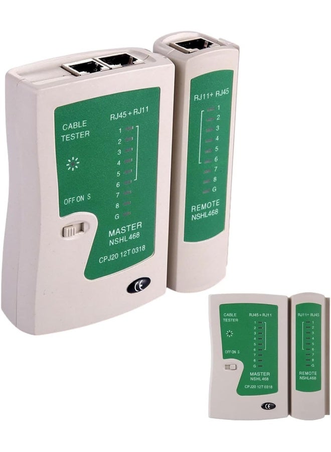 melfi Multifunctional Network Tester Dual-Use Rj45/Rj11 Cable And Wire Detection For Network And Telephone Systems - Image 1