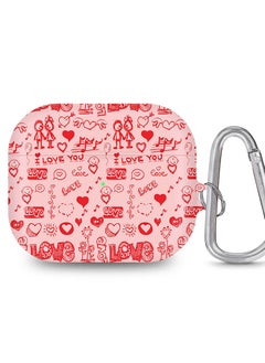 StylePods Case for Airpods 3rd Gen Case With Anti-Lost Keychain - Love Doodle