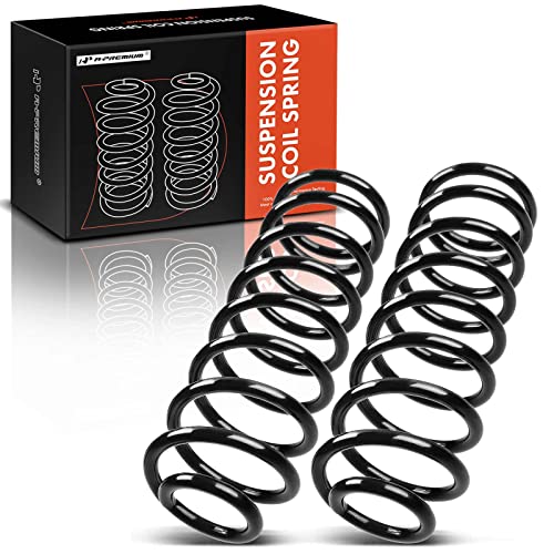A-Premium 2Pcs Front Suspension Coil Spring Set Compatible with Jeep Wrangler 1997-2006, TJ 1997-2005, 2.4L 2.5L 4.0L, Driver and Passenger Side, Replace# 52088126AB - Image 1