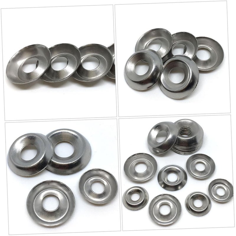 304 Stainless Steel Fisheye Cup Bolt Washers 100 Pcs Rust Proof Industrial Mechanical Fastening Screw Gaskets - Image 4