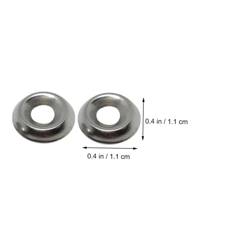 304 Stainless Steel Fisheye Cup Bolt Washers 100 Pcs Rust Proof Industrial Mechanical Fastening Screw Gaskets - Image 3