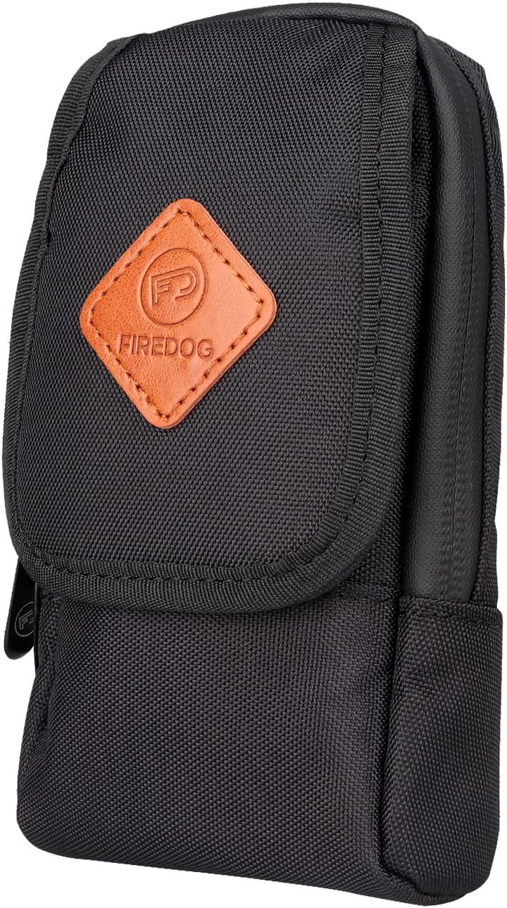 FIREDOG Smell Proof Bag, Odor Proof Pouch Dog Tested Mini Stash Crossbody Bags for Travel Storage (Black) - Image 1