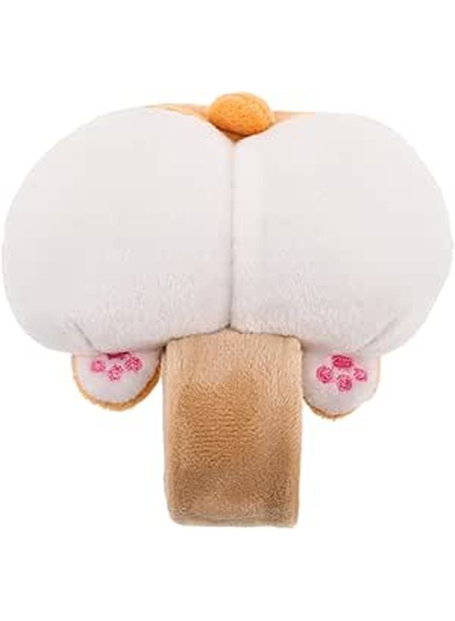 Soft Corgi Bike Handlebar Plush Slap Bracelet for Kids - Image 1