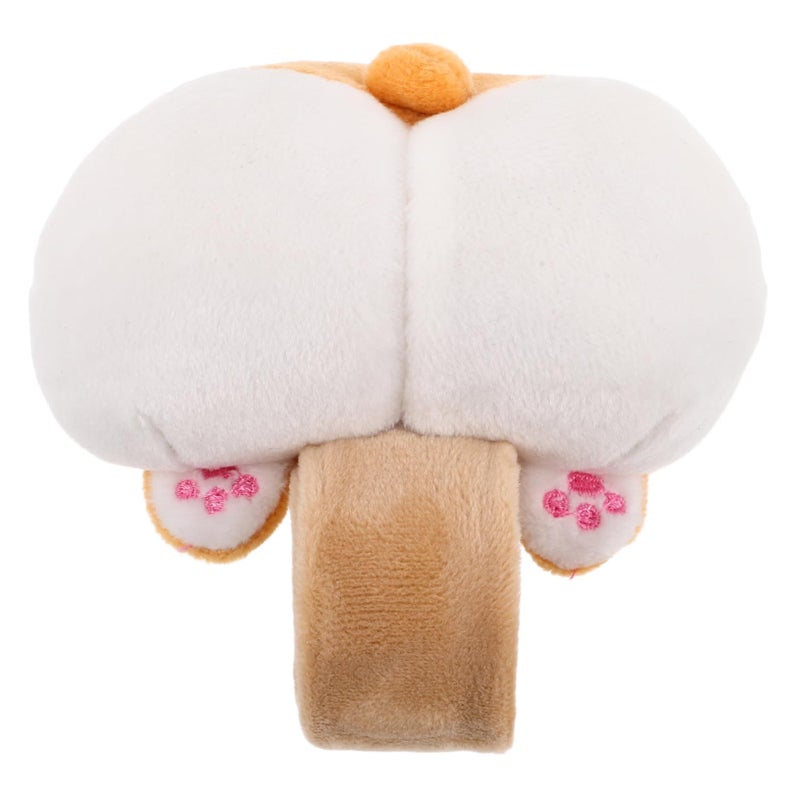 Soft Corgi Bike Handlebar Plush Slap Bracelet for Kids - Image 2