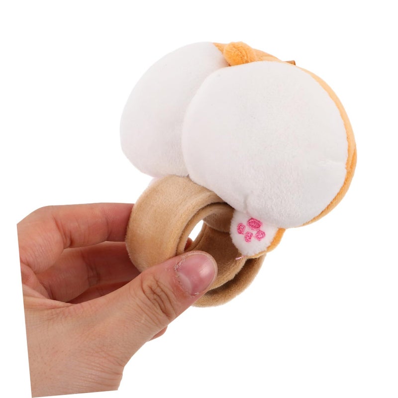 Soft Corgi Bike Handlebar Plush Slap Bracelet for Kids - Image 4