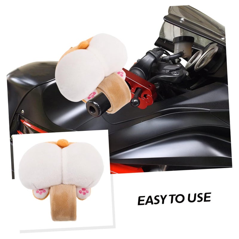 Soft Corgi Bike Handlebar Plush Slap Bracelet for Kids - Image 5