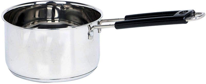 JGS Stainless Steel Induction and Gas Stove Heavy Base Sauce Pan for Cooking 1000 ML - Image 2