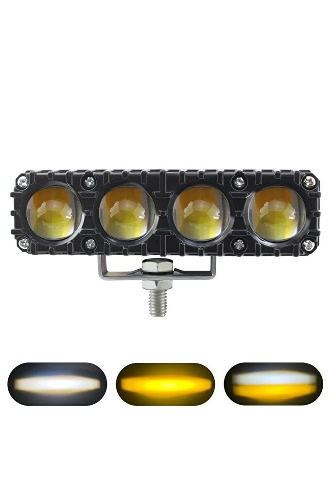 ريحني مصابيح ضباب بأربع عيون، أضواء LED لقضيب العمل 12V 24V 18W ضوء ضباب بقائي لشاحنة جيب، سيارة جرار SUV - Image 2