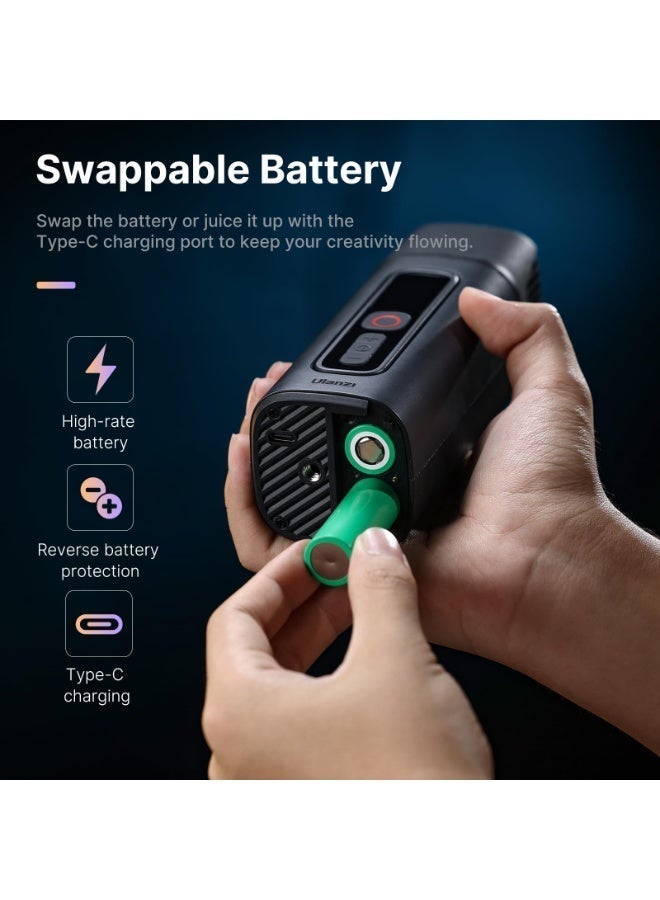 ULANZI FM01 FILMOG Ace Portable Fog Machine R001, 40W Battery Powered Portable Smoke Machine Handheld Fog Machine with Remote Control Fogger for Photography - Image 5