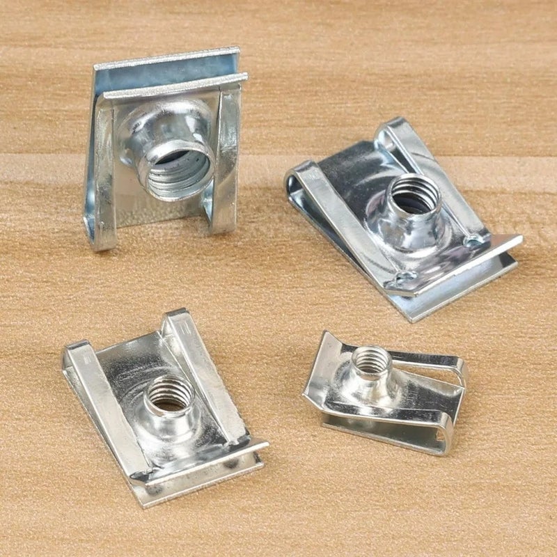 Car U-Clip Nut Fastener M4 M5 M6 M8 Stainless Steel Rustproof Auto Bumper Fender Door Panel Retainer Universal Thread Nut Kit - Image 5