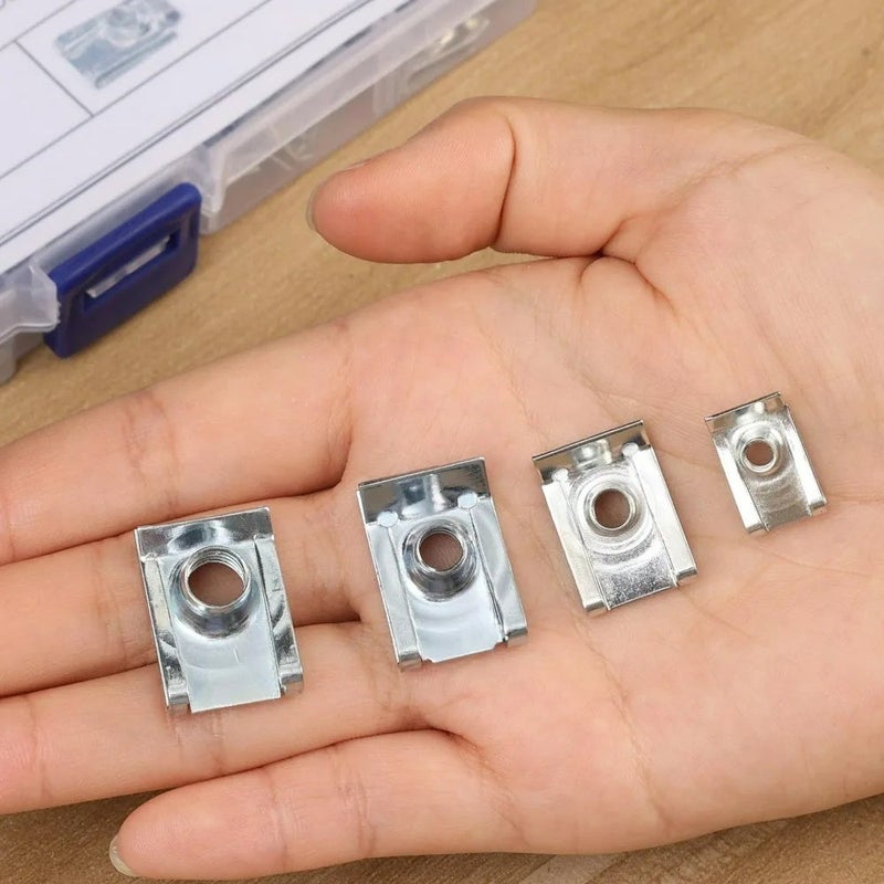 Car U-Clip Nut Fastener M4 M5 M6 M8 Stainless Steel Rustproof Auto Bumper Fender Door Panel Retainer Universal Thread Nut Kit - Image 4
