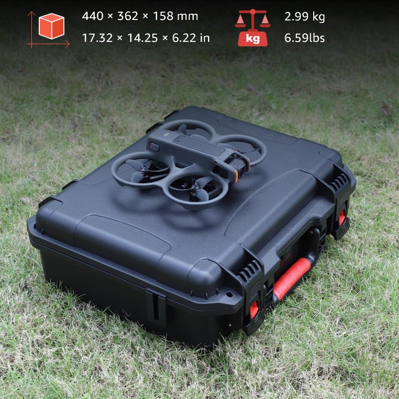 Drogear Waterproof Hard Case for DJI Avata 2 Fly More Combo | Fits DJI Goggles 3 (Not for Goggles N3)/ RC Motion 3 / FPV Remote Controller 3 and Accessories | Up to 8 Batteries | Shockproof, Dustproof - Image 5