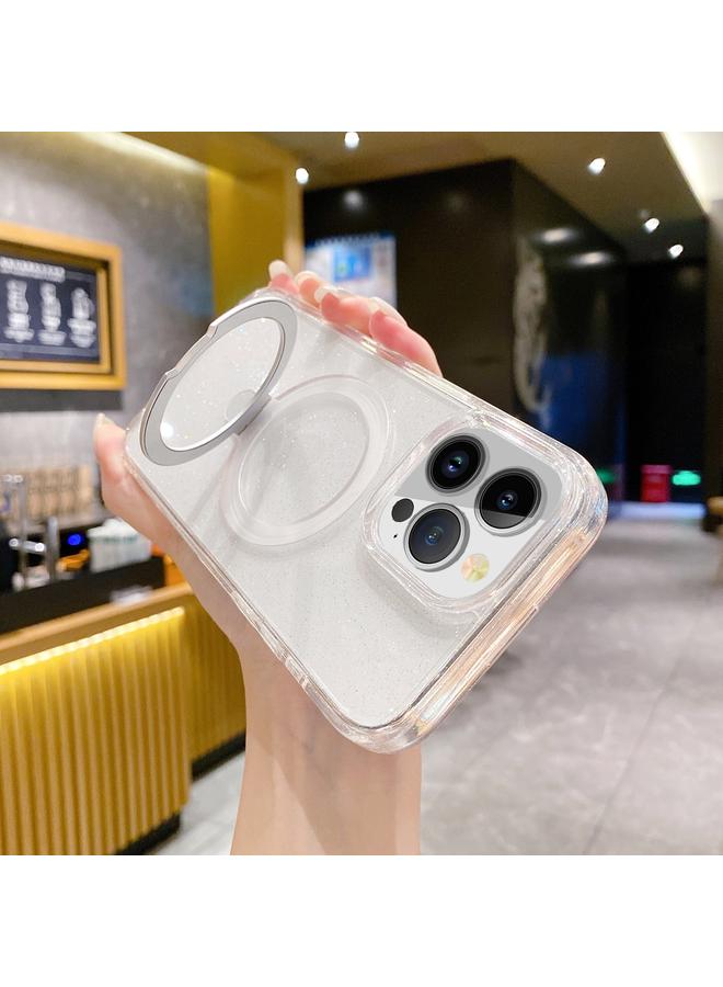 اس-توب جراب هاتف مغناطيسي لامع من ماج سيف مع حامل لهاتف آيفون 15 برو ماكس - Image 3