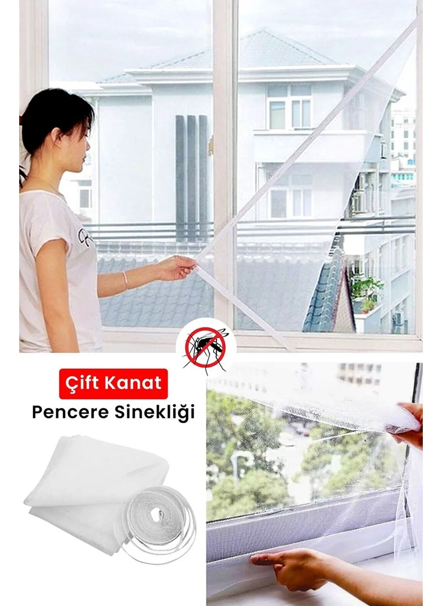 FAYTEK Double Wing Window Fly Screen 100X160CM (with 5 Meters Tape)