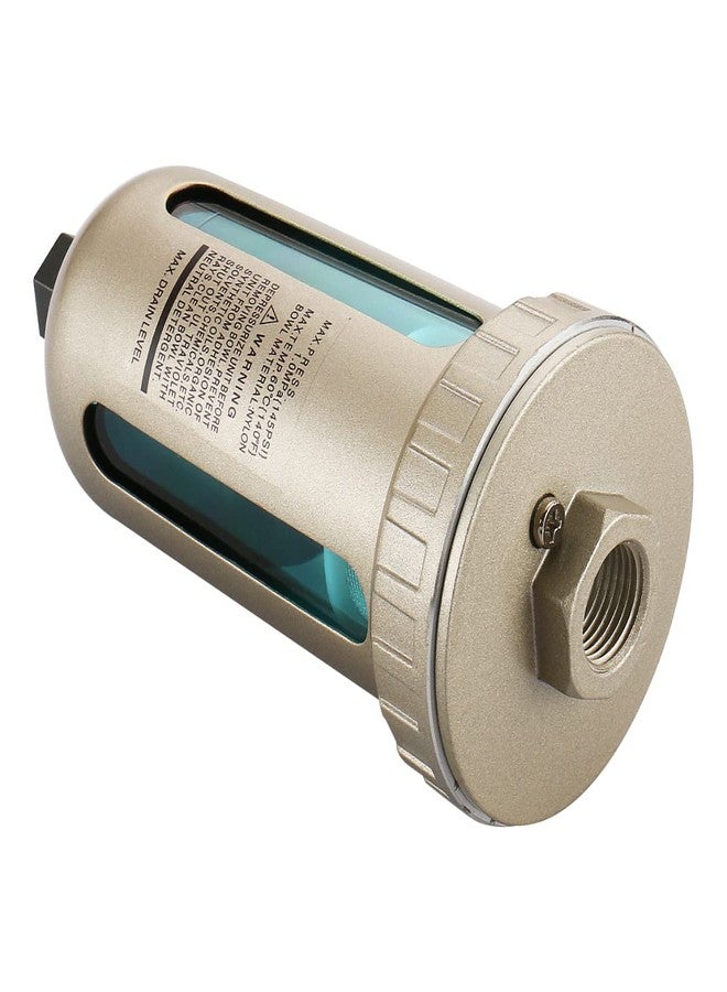 Baomain Automatic Drain Valve 1/2" PT to 3/8" PT Port for Compressed Air Systems - AD402-04 with Nylon Bowl - Image 3
