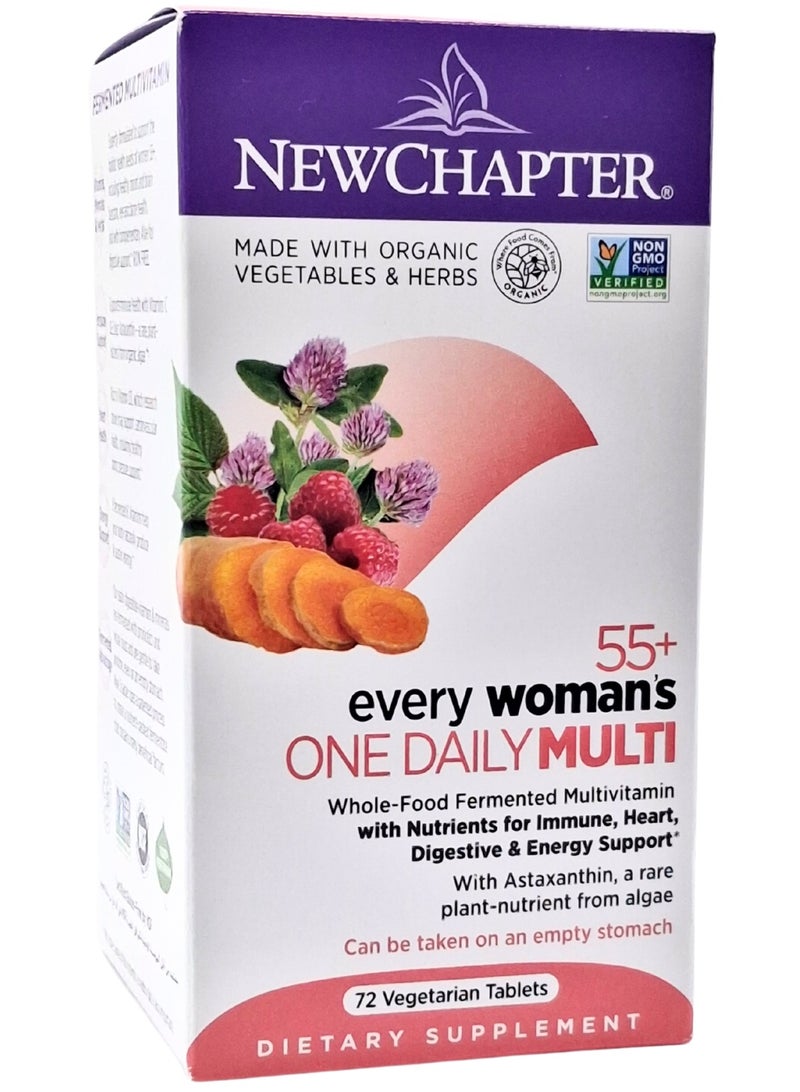 New Chapter Every womans 1 Daily 55+ Vagetarian tabltes 72'S