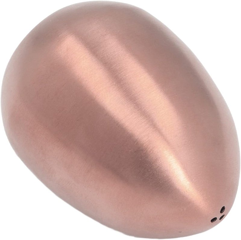 HURRISE Powdered Sugar Shaker, Stainless Steel, Cocoa Shaker, Sugar Bowls & Shakers, Shaker for Chocolate, Icing Sugar, Sugar, Salt, Cocoa Flour, Coffee, Egg shaped Design (Rose Gold) - Image 1