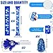 Hungdao 60 Pcs Noise Makers Homecoming Football Favors Include 24 Thunder Sticks Cheer Sticks 12 Hand Clapper 24 Cheerleading Pom Poms for Sporting Events Pep Rally SuppliesBlue - Image 4