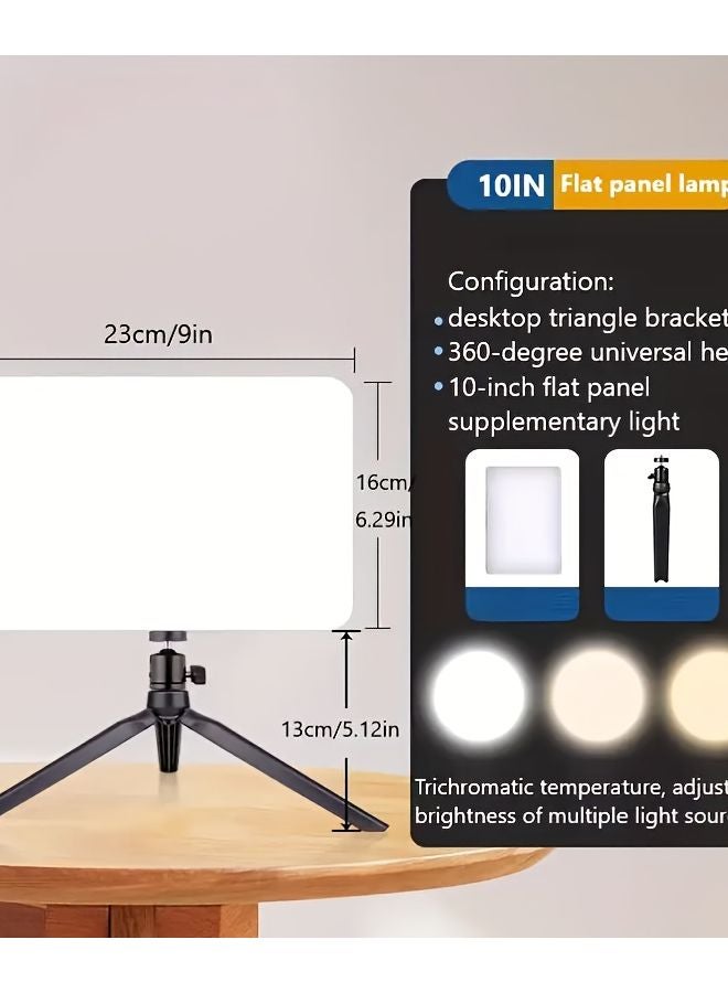 10 Inches Professional LED Fill Light For Live Broadcast Photography Desktop Video Recording - Image 3