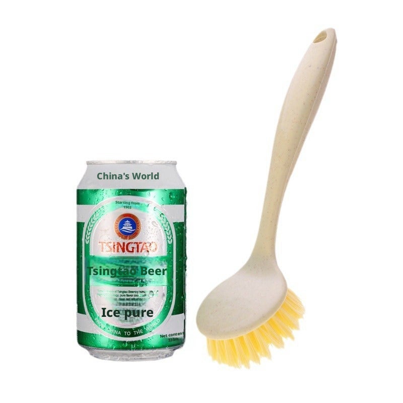 Hanging Long Handle Stove Cleaning Brush with Wheat Straw - Image 5