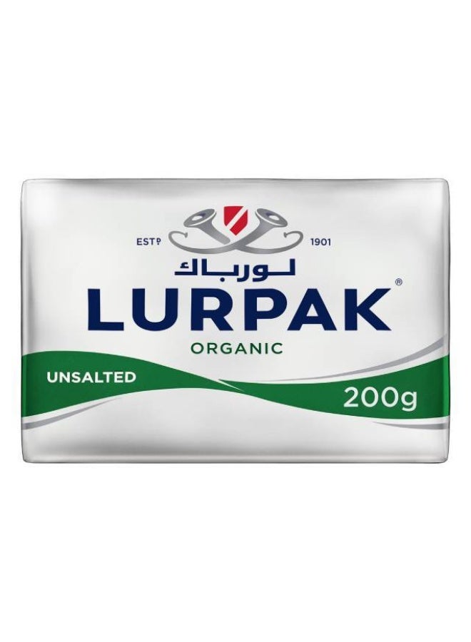 زبدة عضوية, مملحة قليلاً - 200 غ
