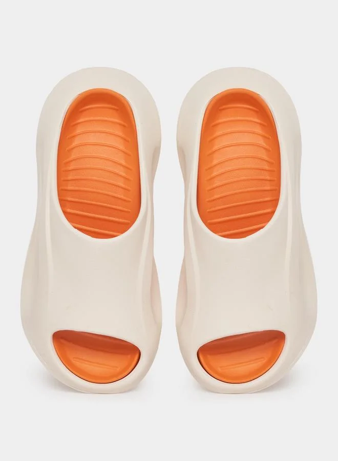 Styli Styli Cut-Out Platform Sole Slides