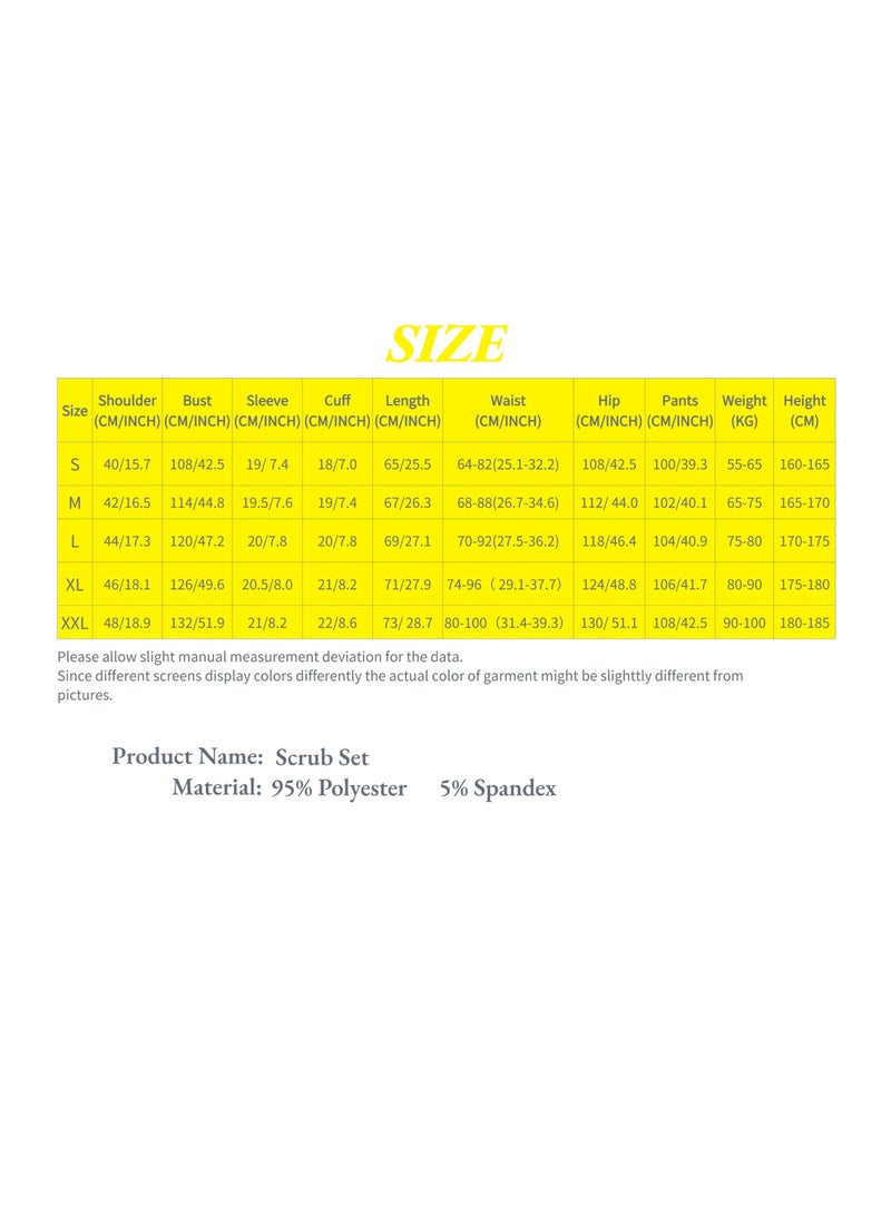 Loquat طقم مآزر طبية للنساء طقم زي طبي بنفسجي فاتح - Image 2