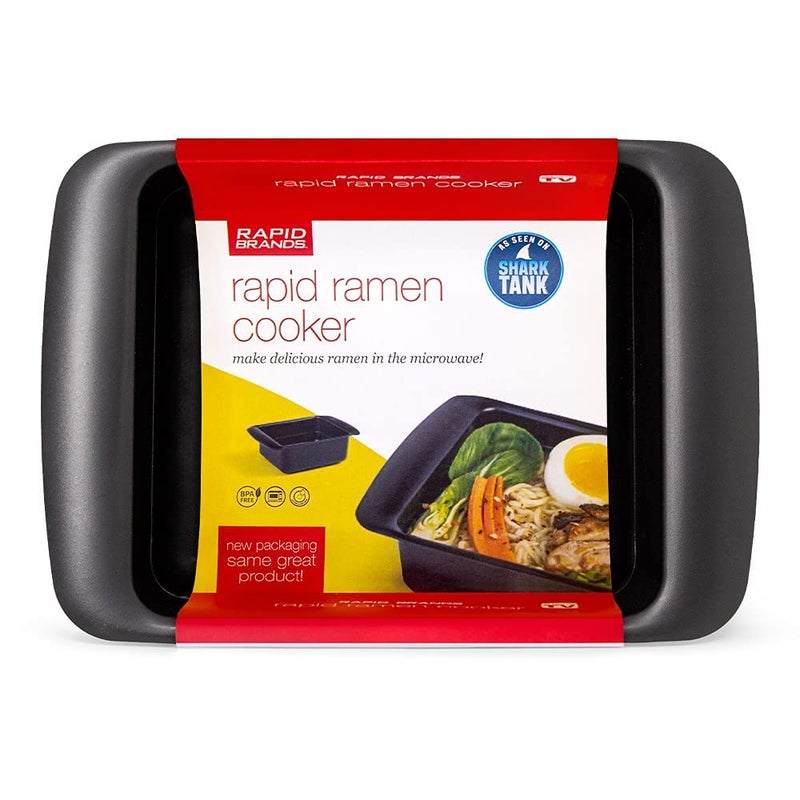 Rapid Brands Rapid Ramen Cooker | Microwavable Cookware for Instant Ramen | BPA Free and Dishwasher Safe | Perfect for Dorm, Small Kitchen or Office | Black - Image 1