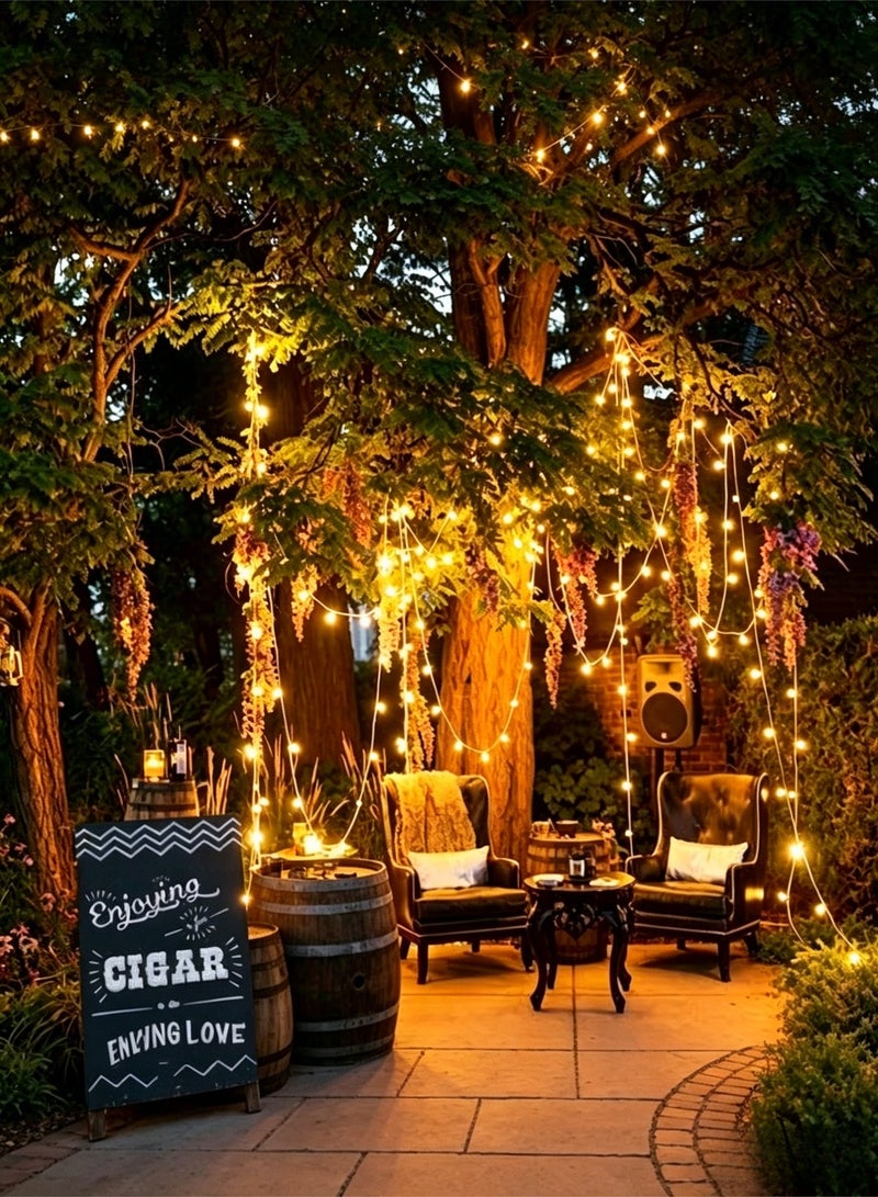 أضواء LED بطول 50 متر (400 LED) - إضاءة زخرفية لرمضان والعيد وعيد الميلاد والفعاليات الخاصة - Image 5