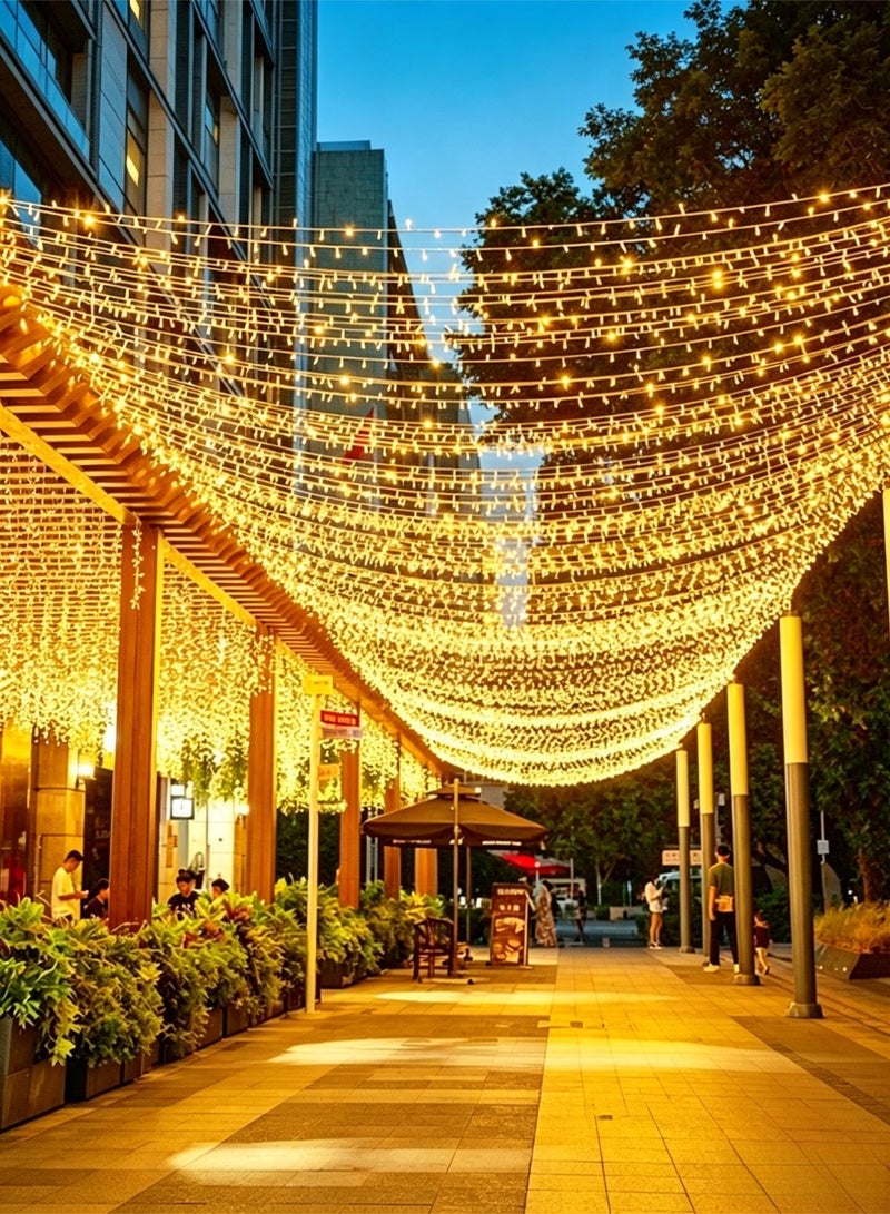 أضواء LED بطول 50 متر (400 LED) - إضاءة زخرفية لرمضان والعيد وعيد الميلاد والفعاليات الخاصة - Image 2