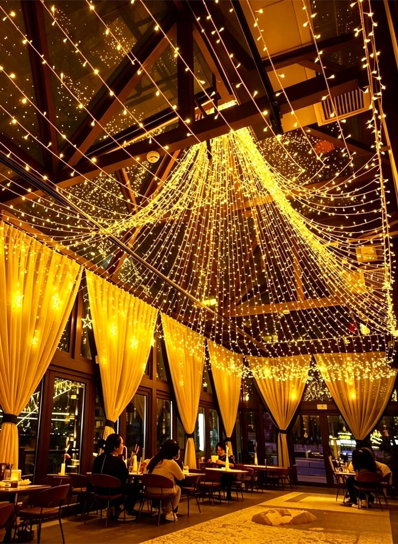 أضواء LED بطول 50 متر (400 LED) - إضاءة زخرفية لرمضان والعيد وعيد الميلاد والفعاليات الخاصة - Image 1