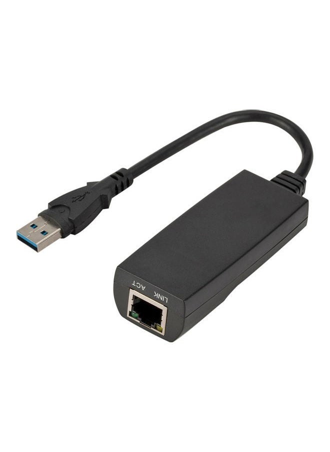 استمتع بحياتي محول شبكة سلكي USB 3.0 إلى جيجابت إيثرنت RJ45 أسود  - Image 5