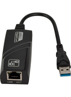 Enjoylifeme Wired Network Adapter USB 3.0 To Gigabit Ethernet RJ45 Black  - Image 2