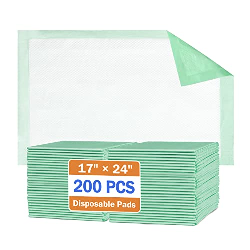 MILDPLUS Disposable Underpads 1724200 pcs Light Absorbent Bed Pads Small Chucks Pads for Kids Puppy Cat and Tioilet
