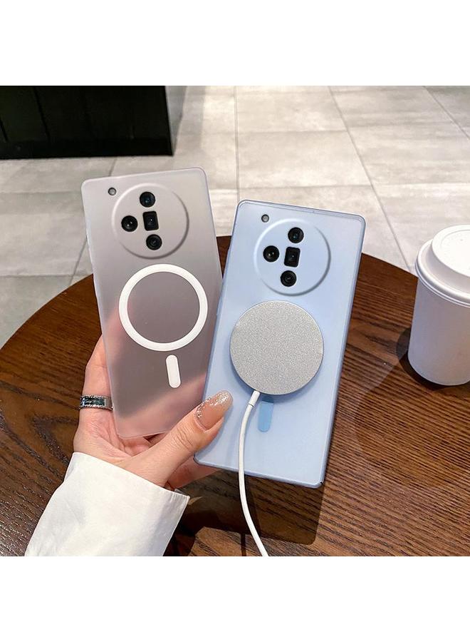 اس-توب جراب لهاتف OPPO Find X7 Ultra Fine Hole Ice Fog MagSafe PC Phone - Image 4