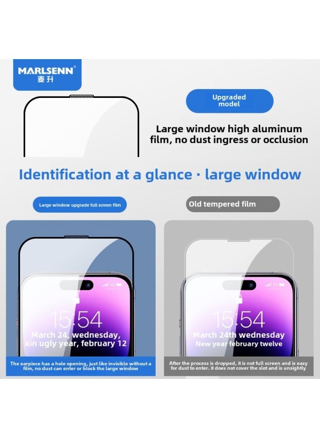 Generic - Film Box A01-A64 Large Arc Anti-static High Aluminum Tempered Film For Apple/Huawei/OPPO/VIVO Wholesale-Size:【A24】X50 - Image 1