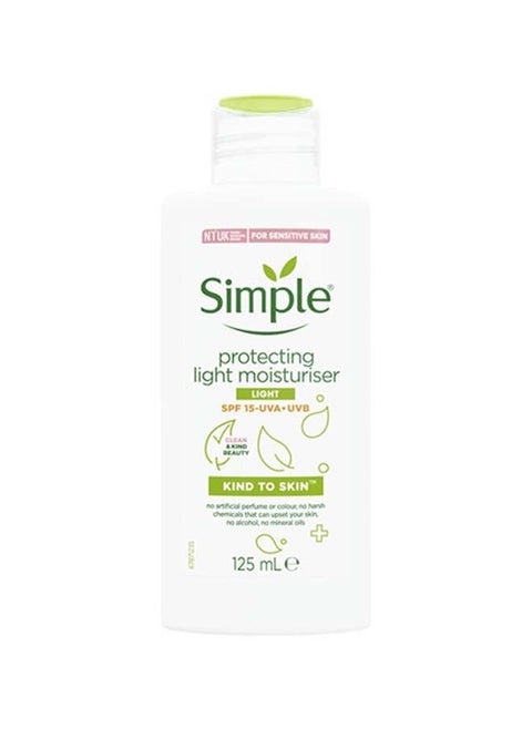 Face Cream For Sensitive Skin Protecting Light Moisturiser With SPF 15 UVA + UVB 125ml