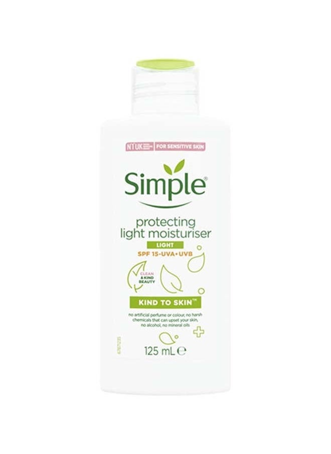 Face Cream For Sensitive Skin Protecting Light Moisturiser With SPF 15 UVA + UVB 125ml