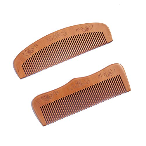 CRAFTCASTLE Handmade Neem Wood Broad Tooth Anti-Dandruff Comb For Men and Women (Set Of 5) - Image 3