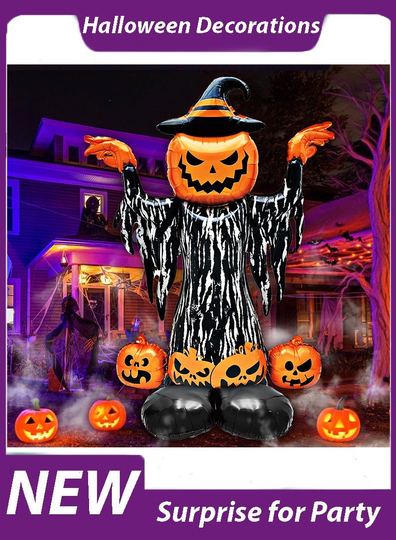 Yoawllty Halloween Decorations, 4D Self-Standing Ghost Foil Balloons for Outdoor, Halloween Decor Spooky Haunted House Party Supplies - Image 1