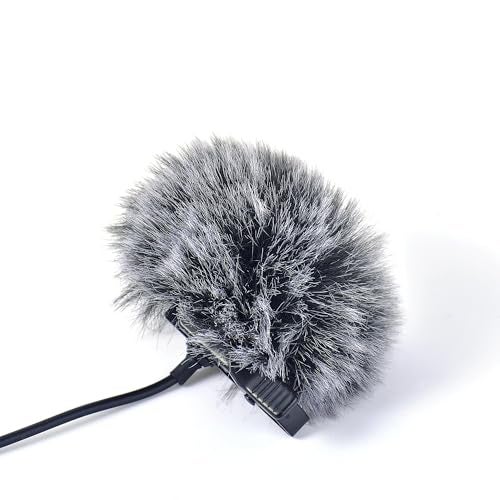 Ruittos 5 Packs Lavalier Microphone Wind Screen Furry Muffs Diameter 1cm Fits Most Lapel Clip Lav. Mini Lapel Microphone Dead Cat Windscreens (5 deadcats) - Image 3