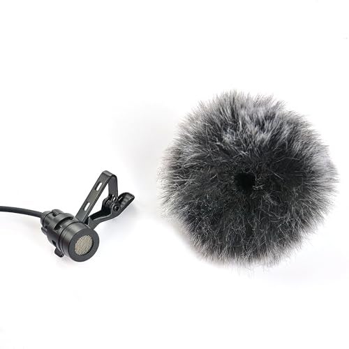 Ruittos 5 Packs Lavalier Microphone Wind Screen Furry Muffs Diameter 1cm Fits Most Lapel Clip Lav. Mini Lapel Microphone Dead Cat Windscreens (5 deadcats) - Image 4