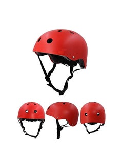 GT-Wheel Kids Helmet Arm Protections for Scooter and Cycling (red)  - Image 1