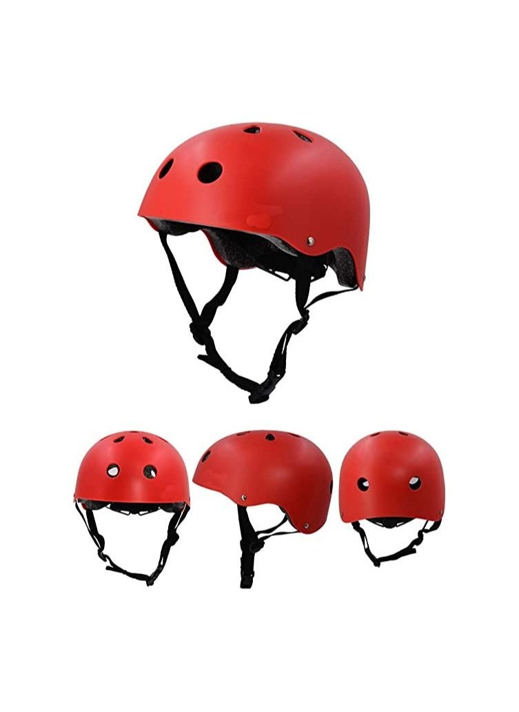 GT-Wheel Kids Helmet Arm Protections for Scooter and Cycling (red)  - Image 1